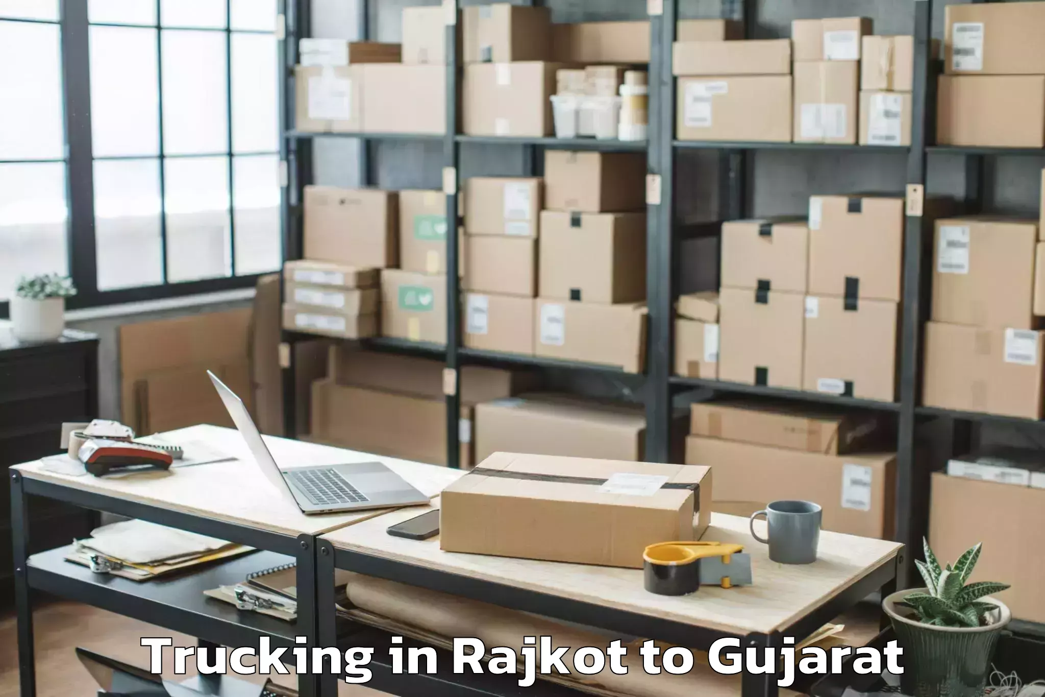 Quality Rajkot to Gujarat University Ahmedabad Trucking